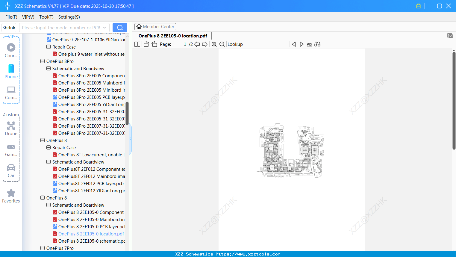 OnePlus 8 2EE105-0 Location